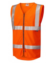 JACOBSTOWE ISO 20471 Cl 2 LFS/AS Waistcoat Zip (EN 14116/EN 1149)